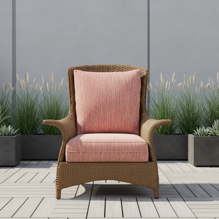 Lloyd Flanders Mandalay Wicker Outdoor Lounge Chair