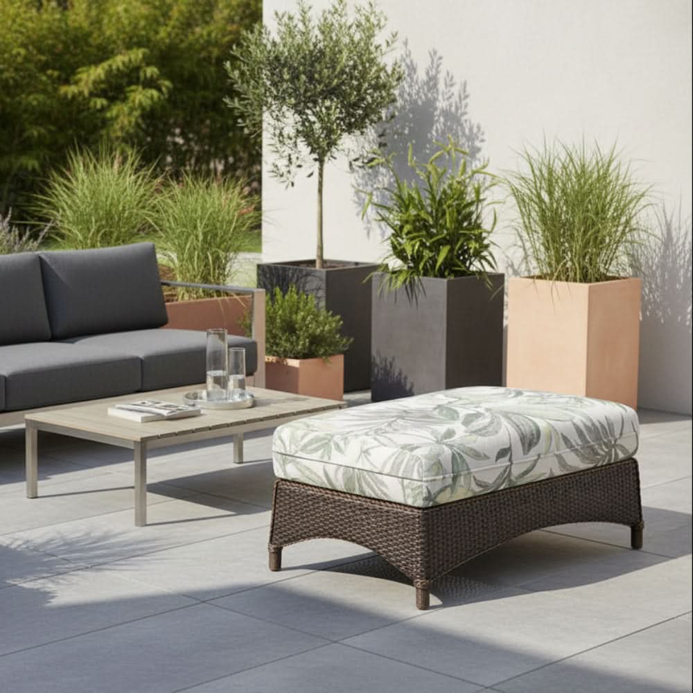 Lloyd Flanders Mandalay Wicker Outdoor Large Ottoman