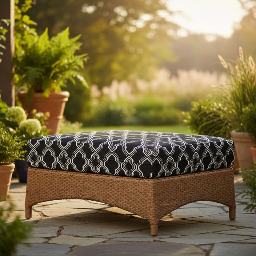 Lloyd Flanders Mandalay Wicker Outdoor Large Ottoman