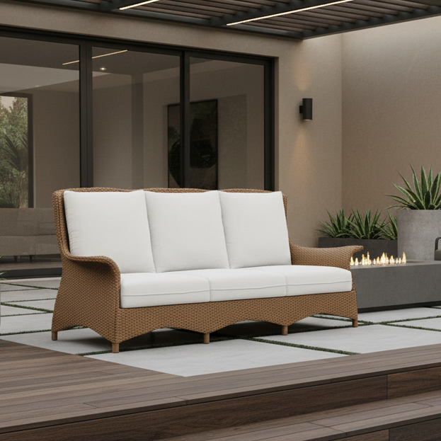 Lloyd Flanders Mandalay Wicker Outdoor Sofa