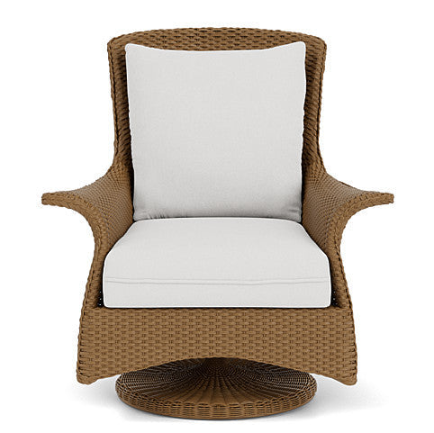 Lloyd Flanders Mandalay Wicker Outdoor Swivel Rocker Lounge Chair