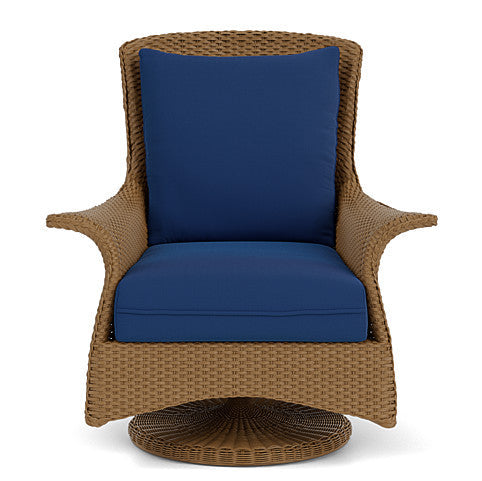 Lloyd Flanders Mandalay Wicker Outdoor Swivel Rocker Lounge Chair