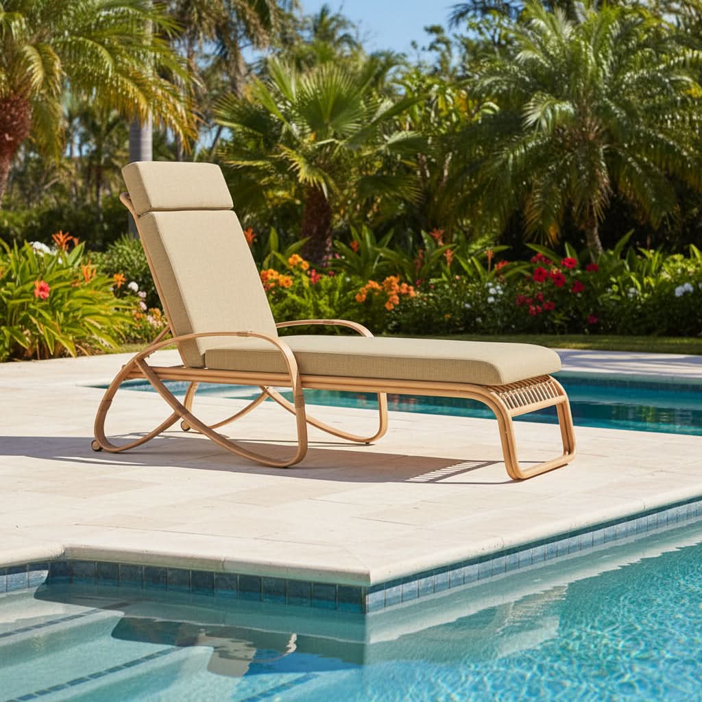 Lloyd Flanders Riviera Aluminum Outdoor Chaise Lounge