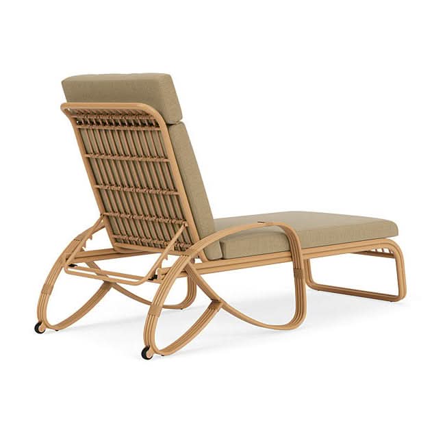 Lloyd Flanders Riviera Aluminum Outdoor Chaise Lounge