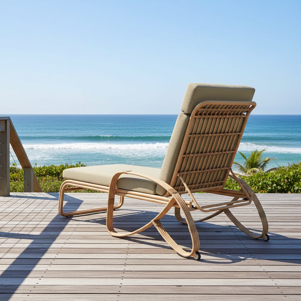 Lloyd Flanders Riviera Aluminum Outdoor Chaise Lounge
