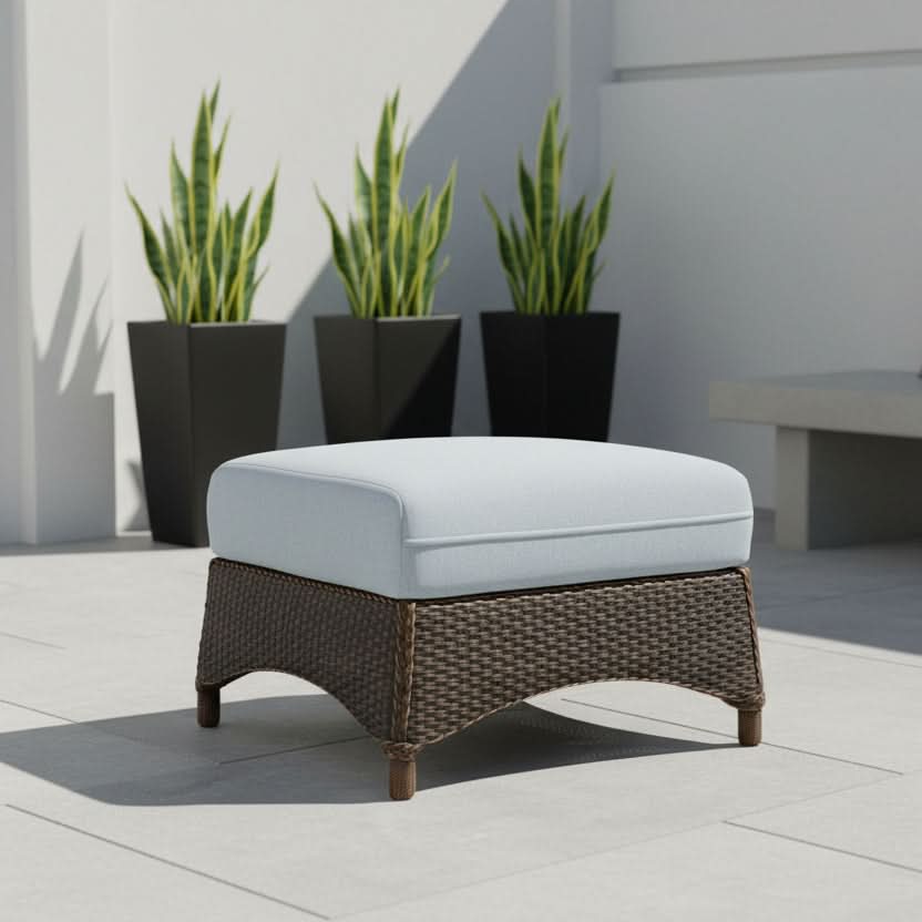 Lloyd Flanders Mandalay Wicker Outdoor Ottoman