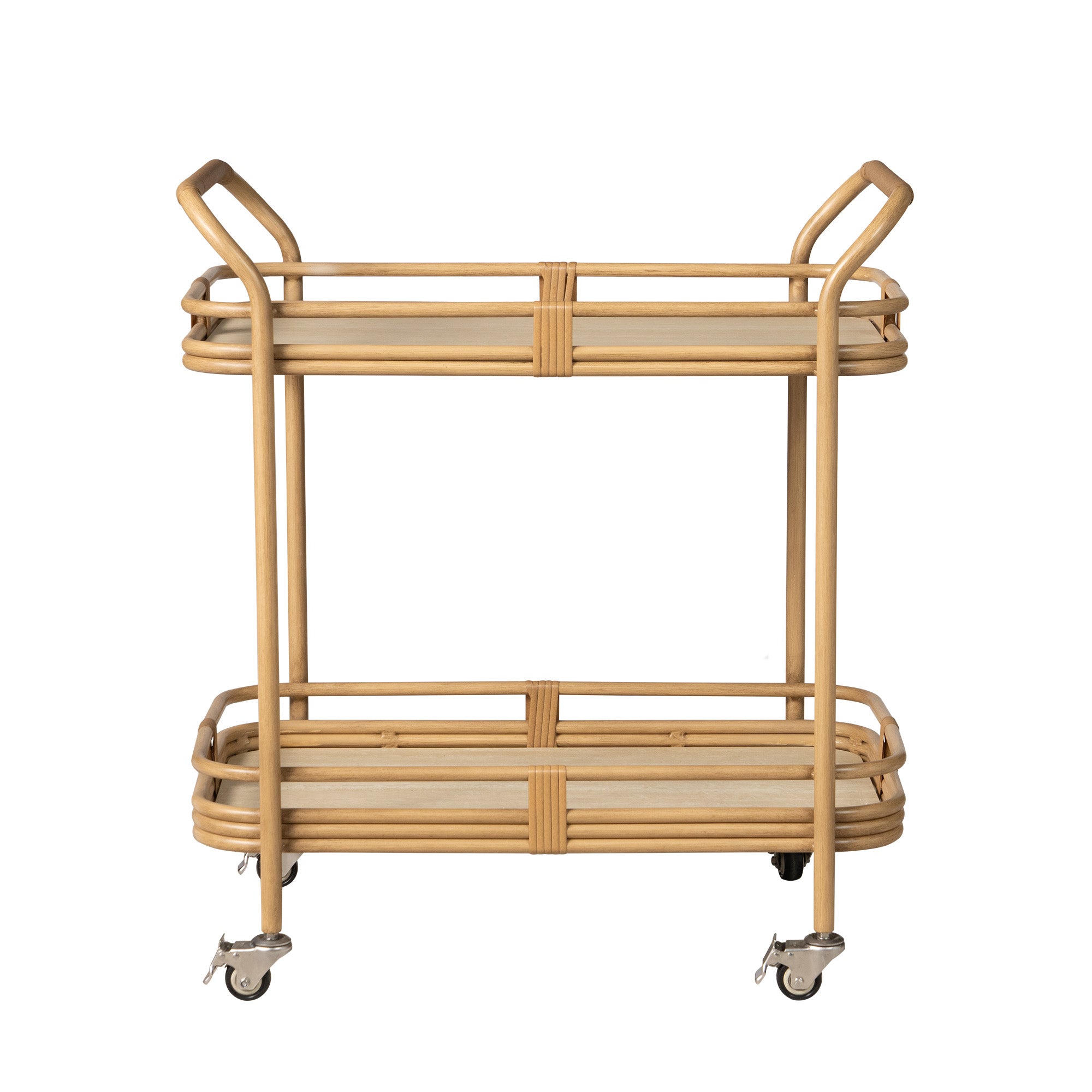 Lloyd Flanders Riviera Wicker Outdoor Bar Cart