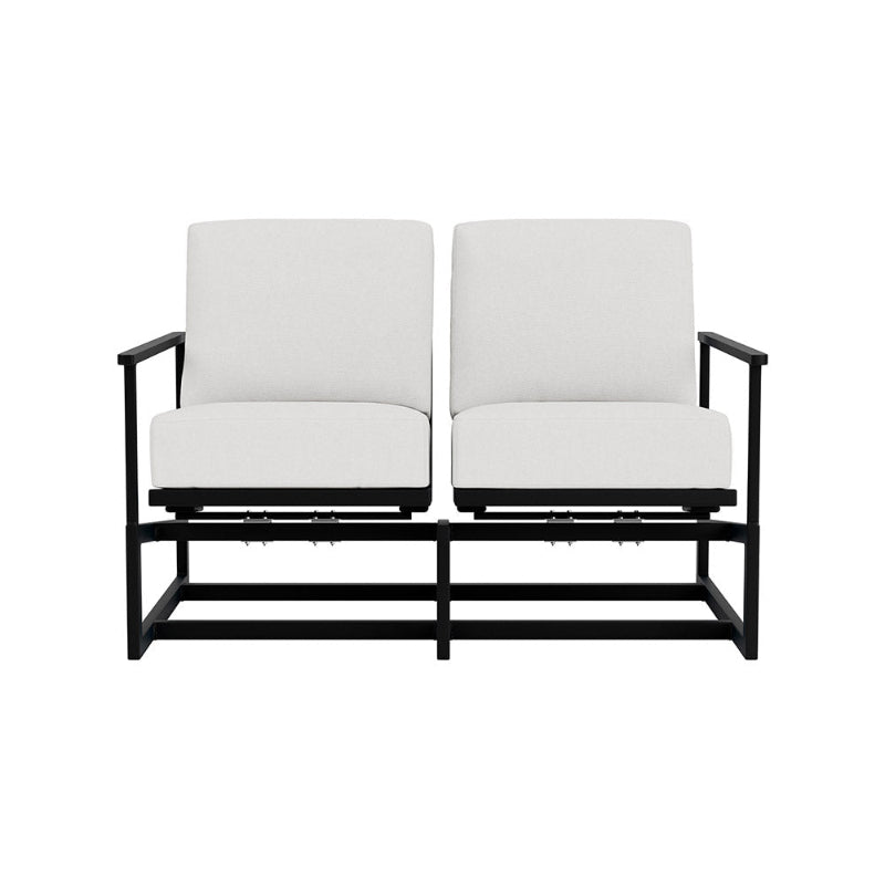 Lloyd Flanders Summit Aluminum Outdoor Spring Rocker Loveseat