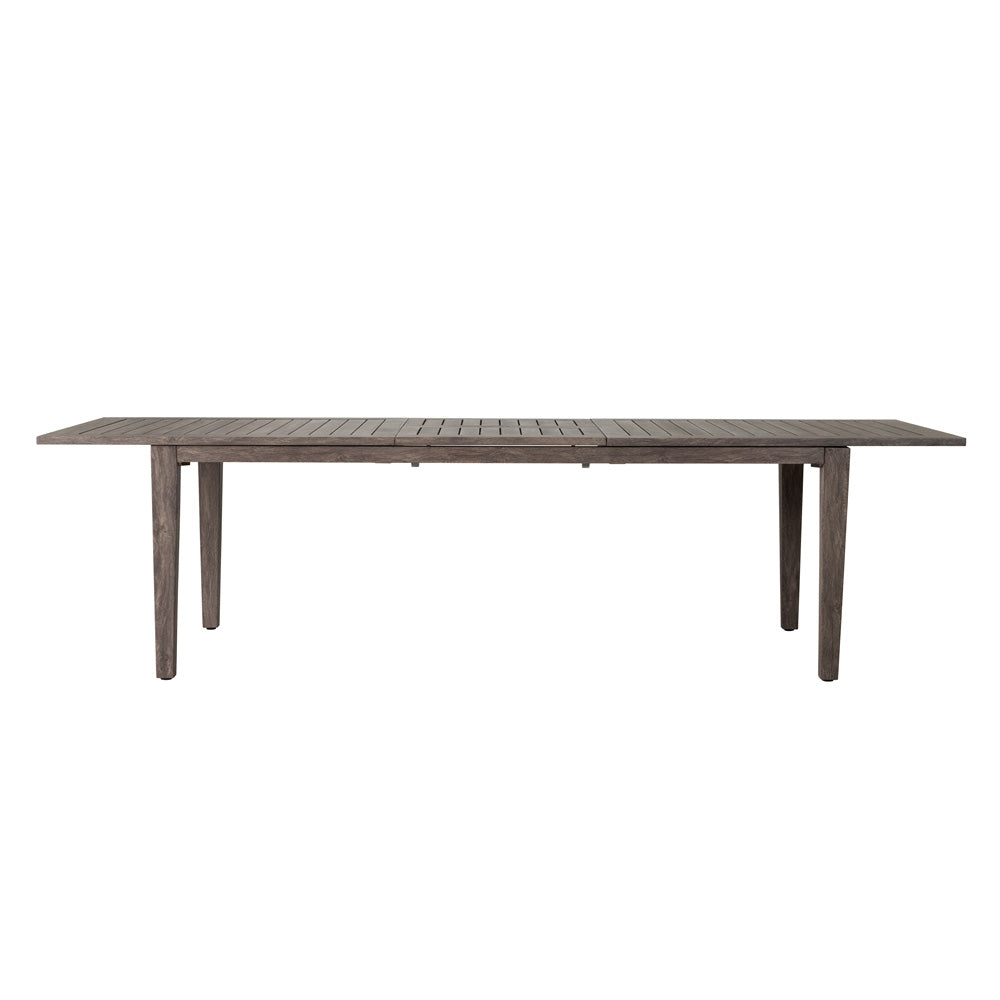 Lloyd Flanders Frontier Aluminum Outdoor 86"-110" Rectangle Butterfly Umbrella Dining Table