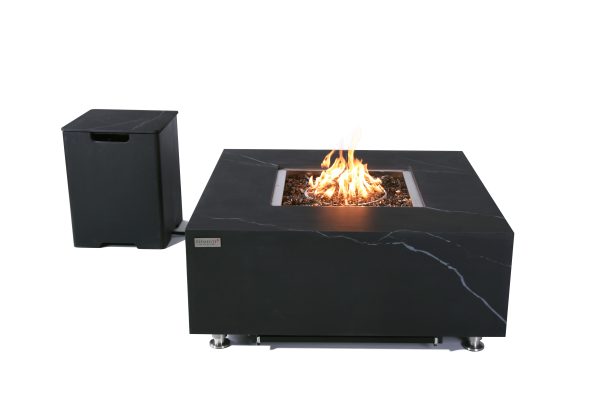 Elementi Plus Sofia Marble Porcelain Outdoor Fire Table