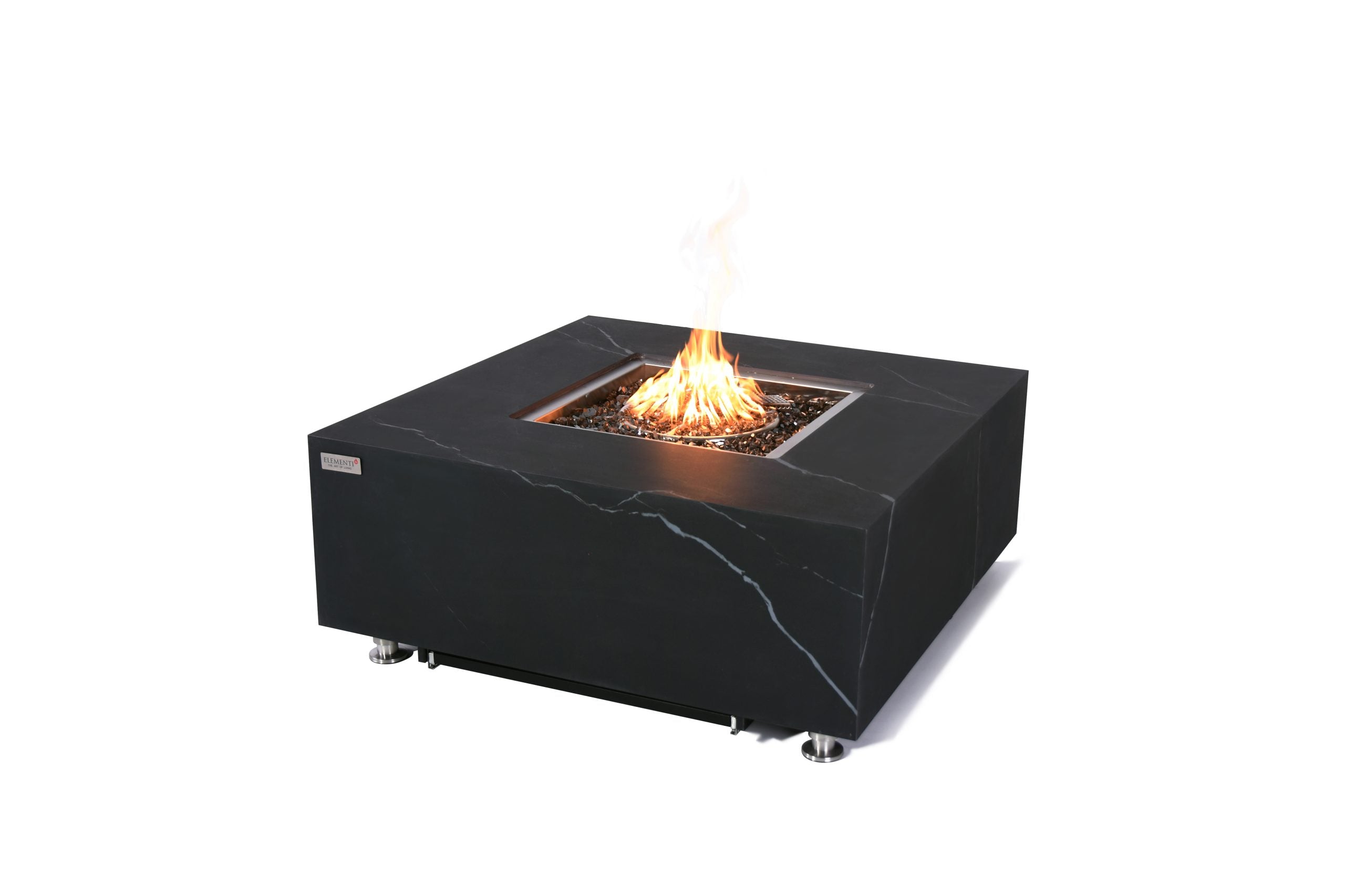Elementi Plus Sofia Marble Porcelain Outdoor Fire Table