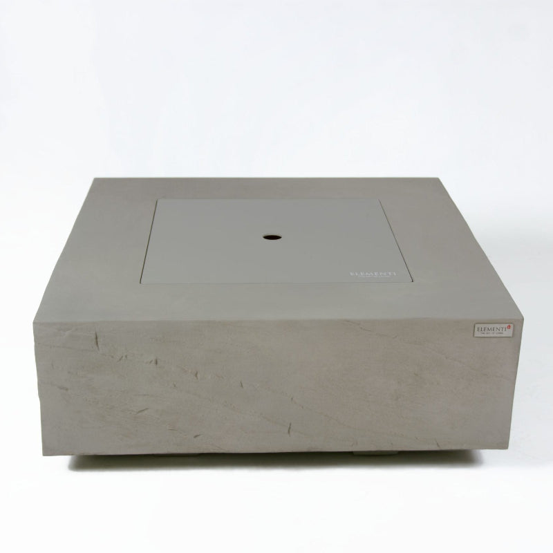 Elementi Plus Capertee Glass Fiber Reinforced Concrete Outdoor Fire Pit Table