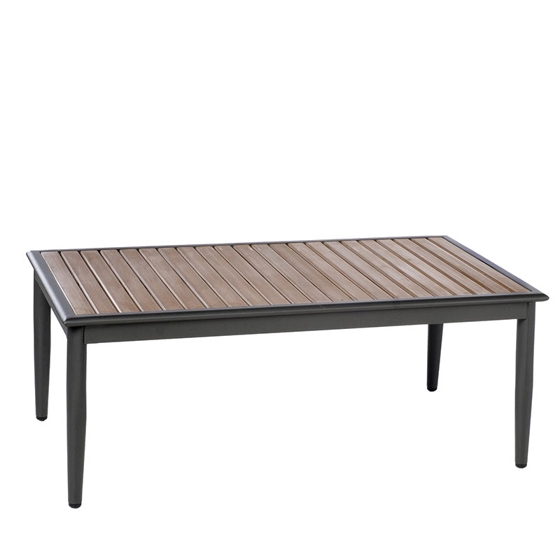 Alfresco Home Oden All-Weather HDPE & Aluminum Outdoor 45" Rectangular Coffee Table