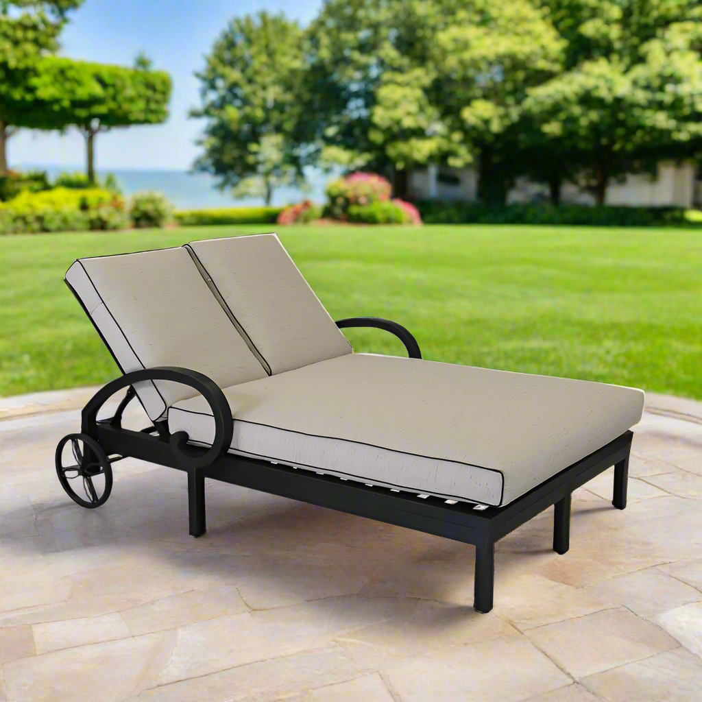 Sunset West Monterey Aluminum Outdoor Double Chaise