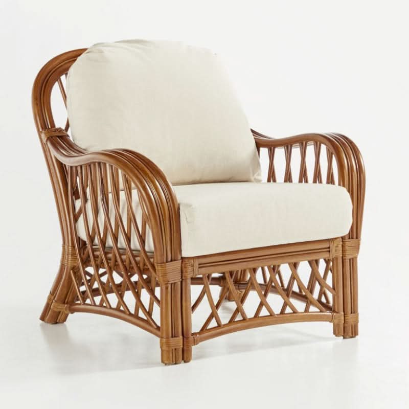 South Sea Rattan Antigua Rattan Indoor Lounge Chair