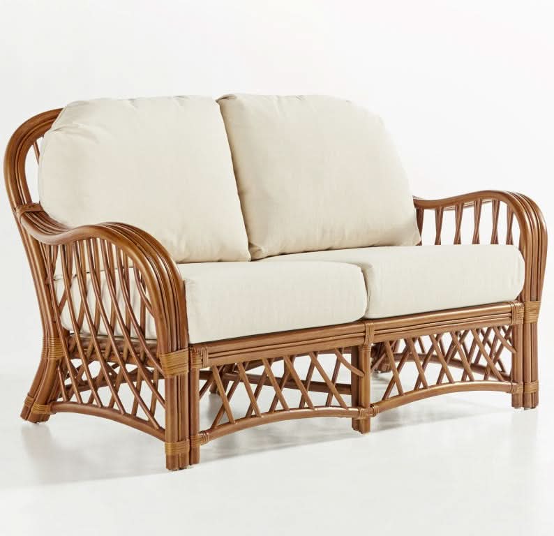 South Sea Rattan Antigua Rattan Indoor Loveseat