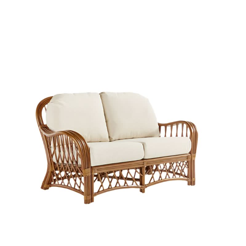 South Sea Rattan Antigua Rattan Indoor Loveseat