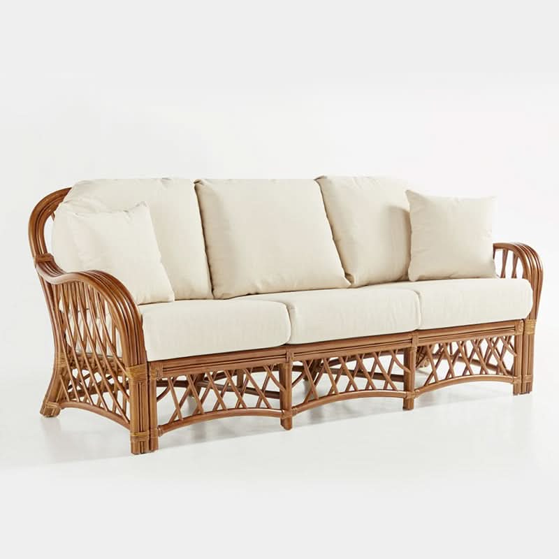 South Sea Rattan Antigua Rattan Indoor Sofa