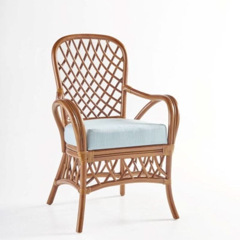 South Sea Rattan Antigua Rattan Indoor Dining Armchair