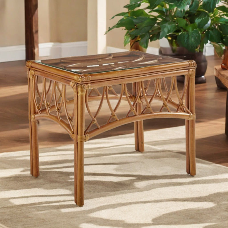 South Sea Rattan Antigua Rattan Indoor End Table