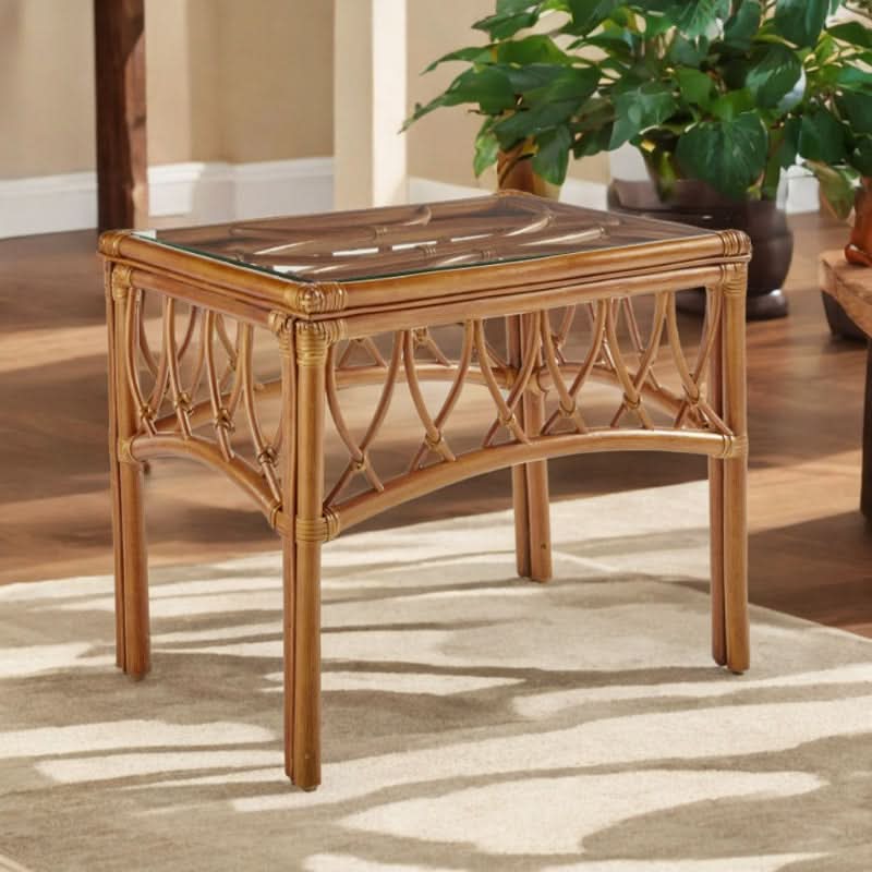 South Sea Rattan Antigua Rattan Indoor End Table