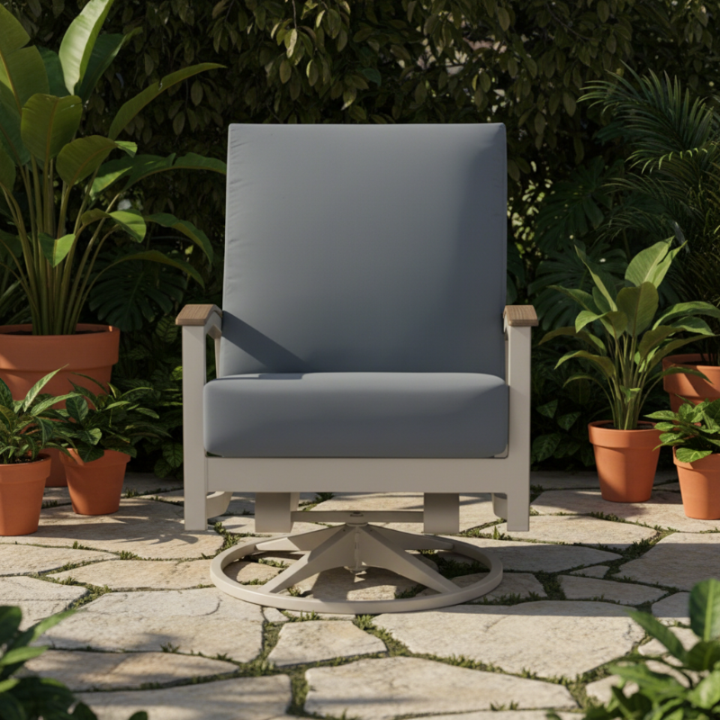 Telescope Casual Bazza Cushion MGP Aluminum Outdoor Swivel Rocker