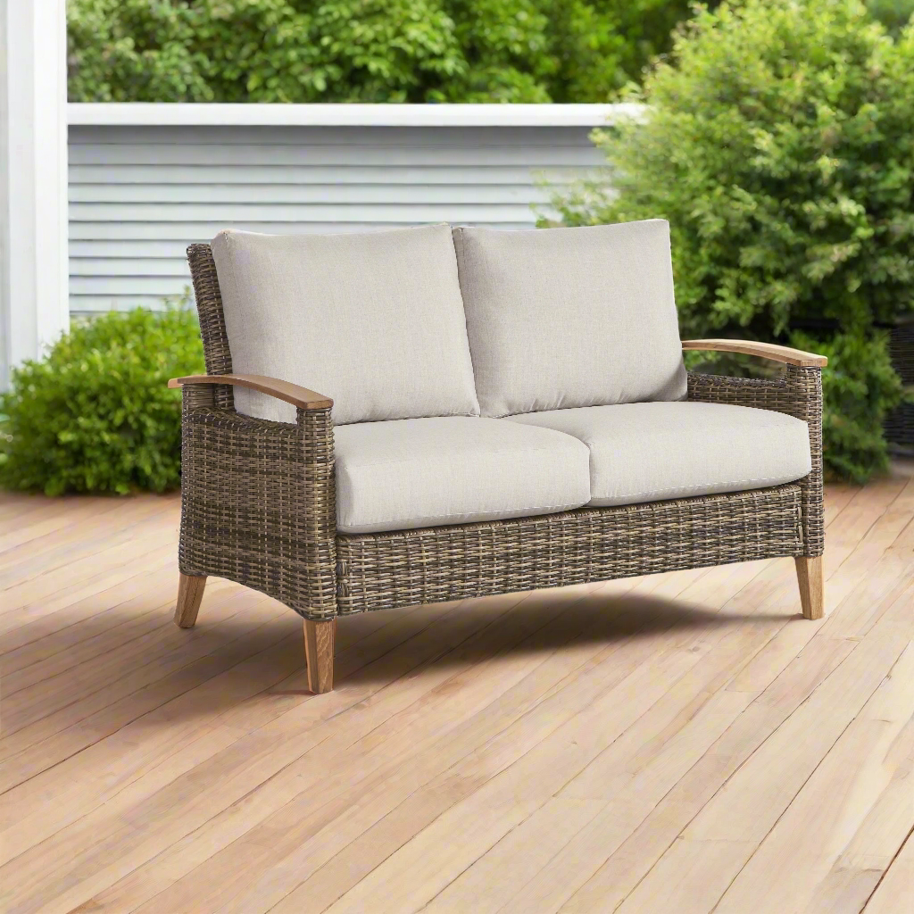 South Sea Rattan Payton Outdoor Wicker Loveseat
