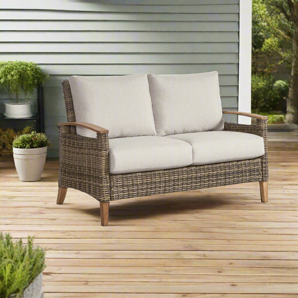 South Sea Rattan Payton Outdoor Wicker Loveseat