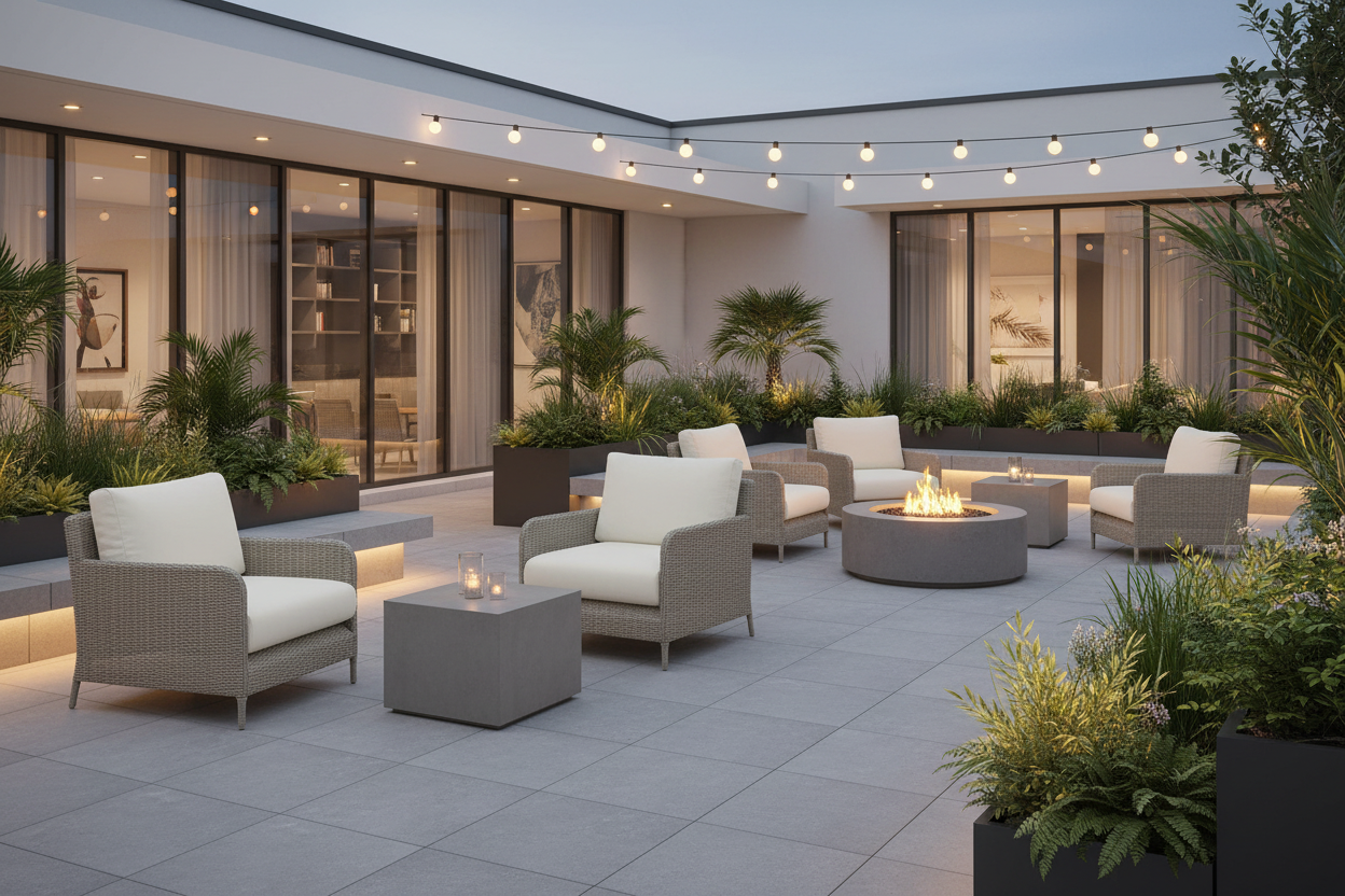 Sunset West Manhattan Aluminum Outdoor Club Chair