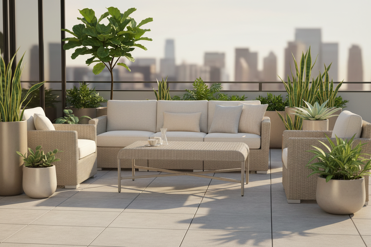 Sunset West Manhattan Aluminum Outdoor Coffee Table
