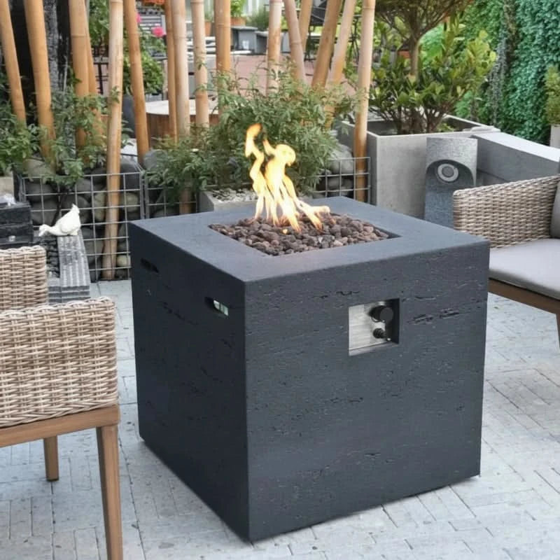 Elementi Ellington Glass Fiber Reinforced Concrete Outdoor Fire Table