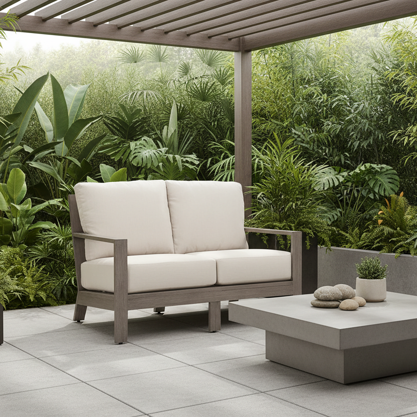 Sunset West Laguna Aluminum Outdoor Loveseat