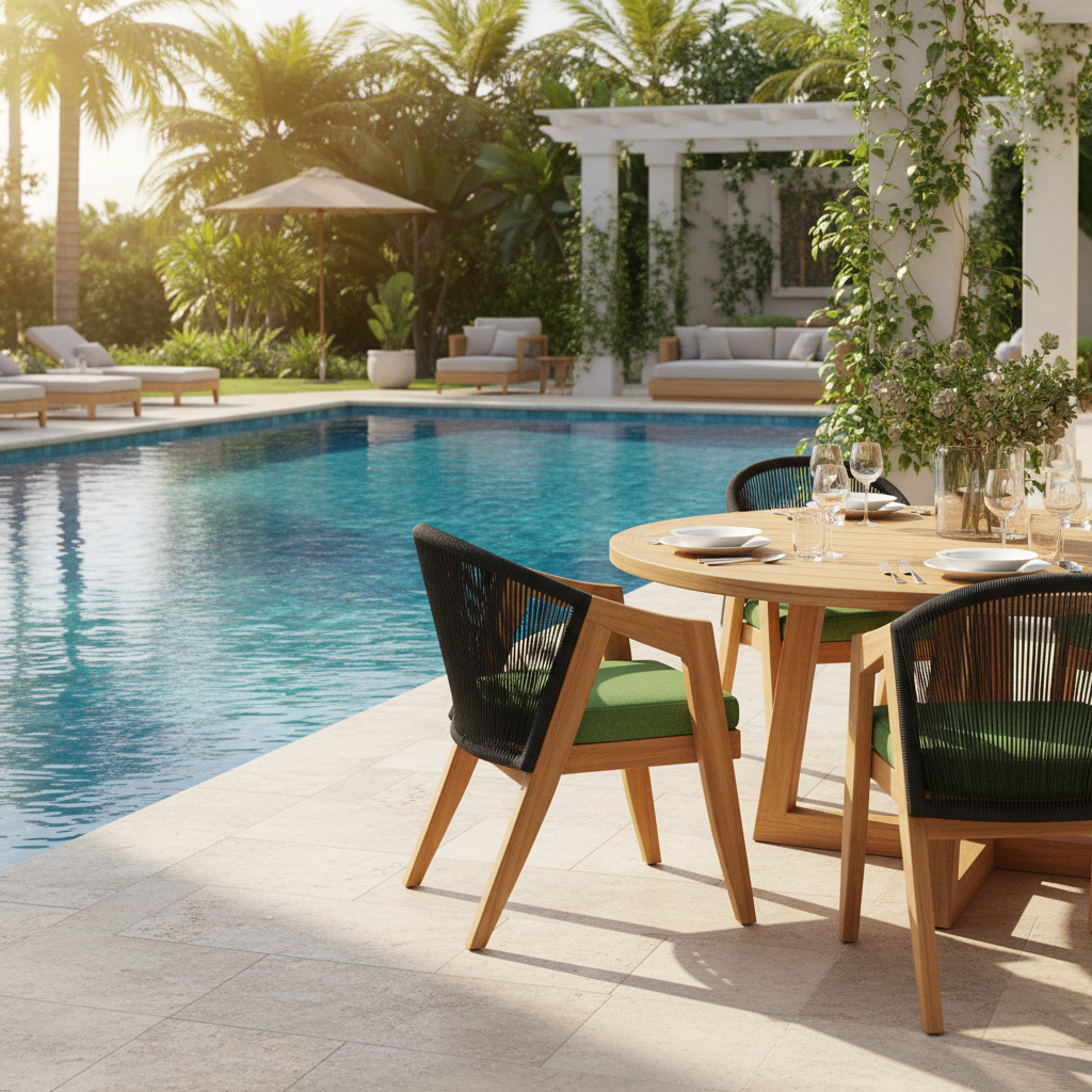 Lloyd Flanders Alpine Wicker Outdoor Dining Armchair