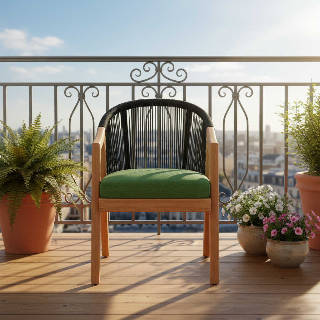 Lloyd Flanders Alpine Wicker Outdoor Dining Armchair