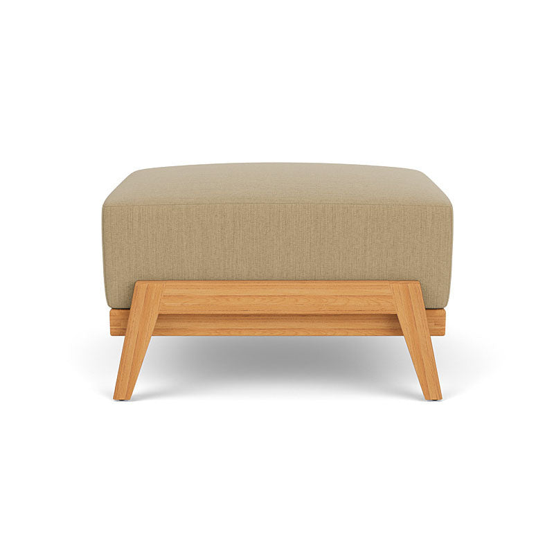 Lloyd Flanders Alpine Teak Outdoor Ottoman