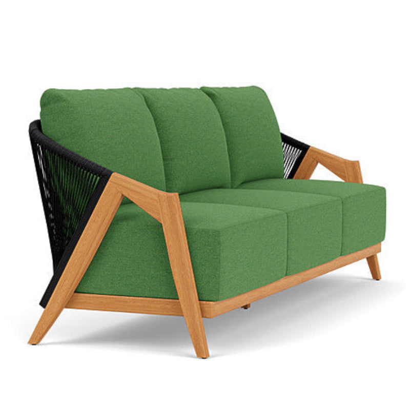 Lloyd Flanders Alpine Teak Rope Outdoor Sofa