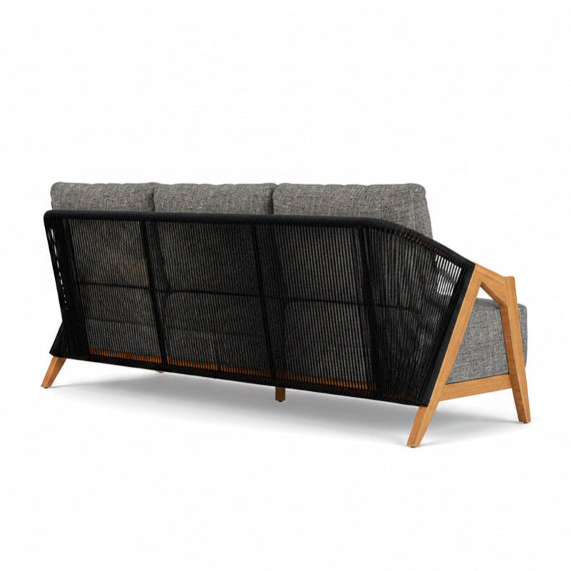 Lloyd Flanders Alpine Teak Rope Outdoor Sofa