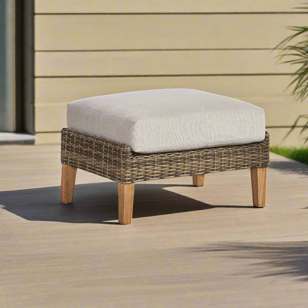 South Sea Rattan Payton Ottoman