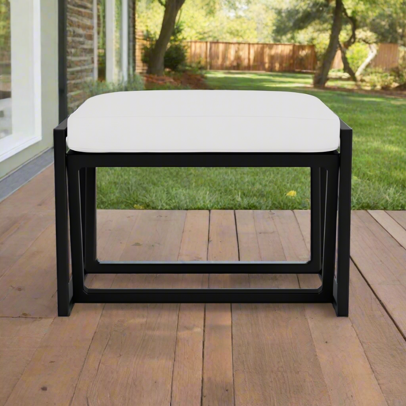 Lloyd Flanders Summit Aluminum Outdoor Ottoman