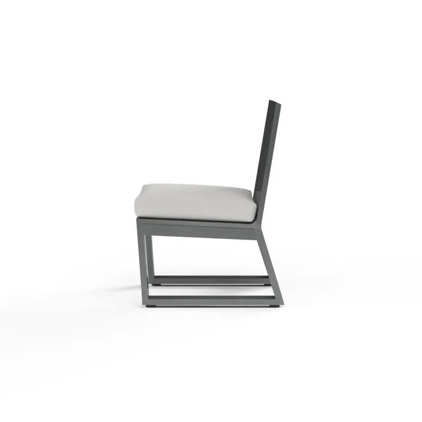 Sunset West Redondo Aluminum Outdoor Armless Dining Chair