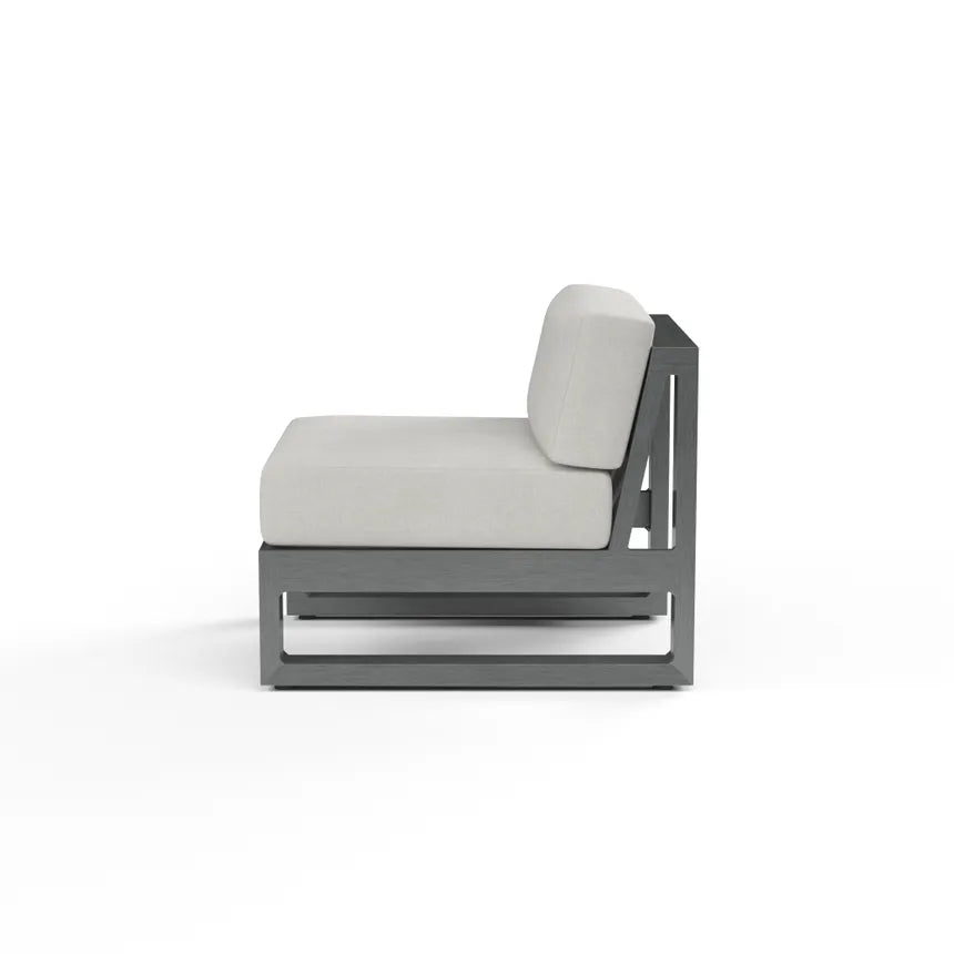 Sunset West Redondo Aluminum Outdoor Armless Club Chair