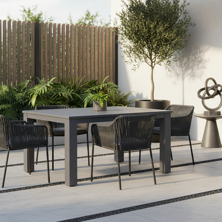 Sunset West Redondo Aluminum Outdoor 48" Square Dining Table