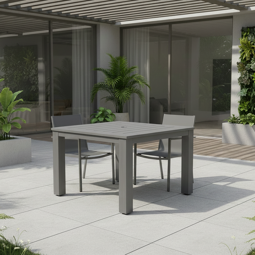 Sunset West Redondo Aluminum Outdoor 48" Square Dining Table