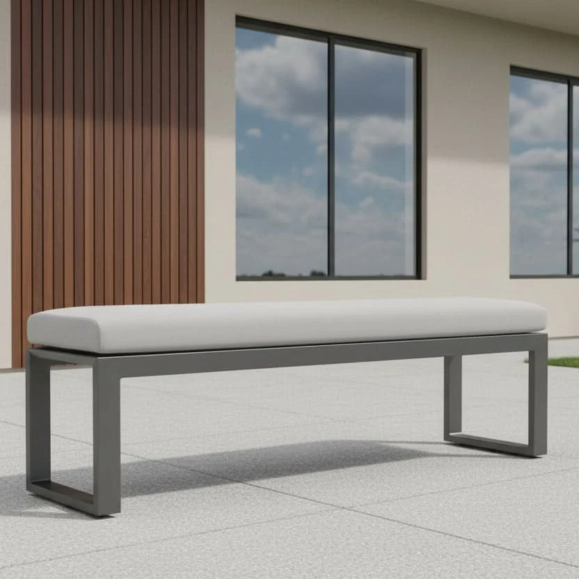 Sunset West Redondo Aluminum Outdoor Dining Bench