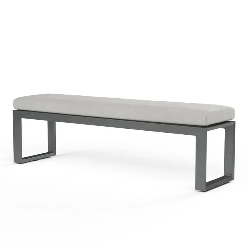 Sunset West Redondo Aluminum Outdoor Dining Bench