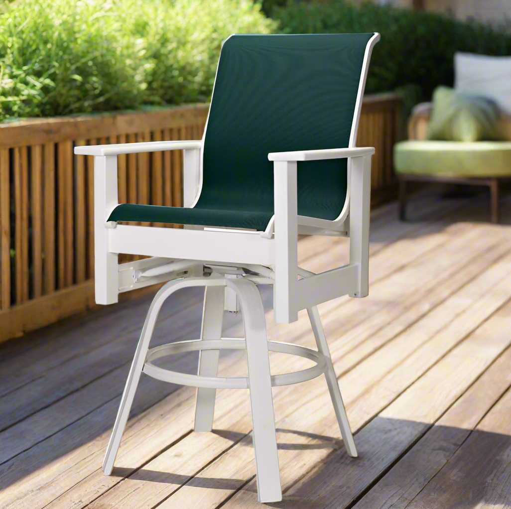 Telescope Casual Leeward MGP Sling Balcony Height Swivel Arm Chair