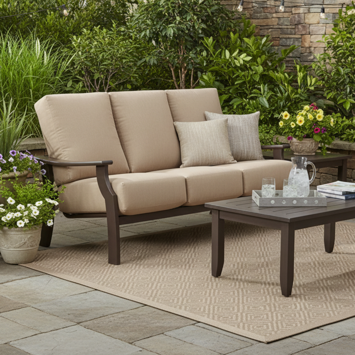 Telescope Casual St Catherine MGP Deep Cushion Outdoor Three-Seat Sofa