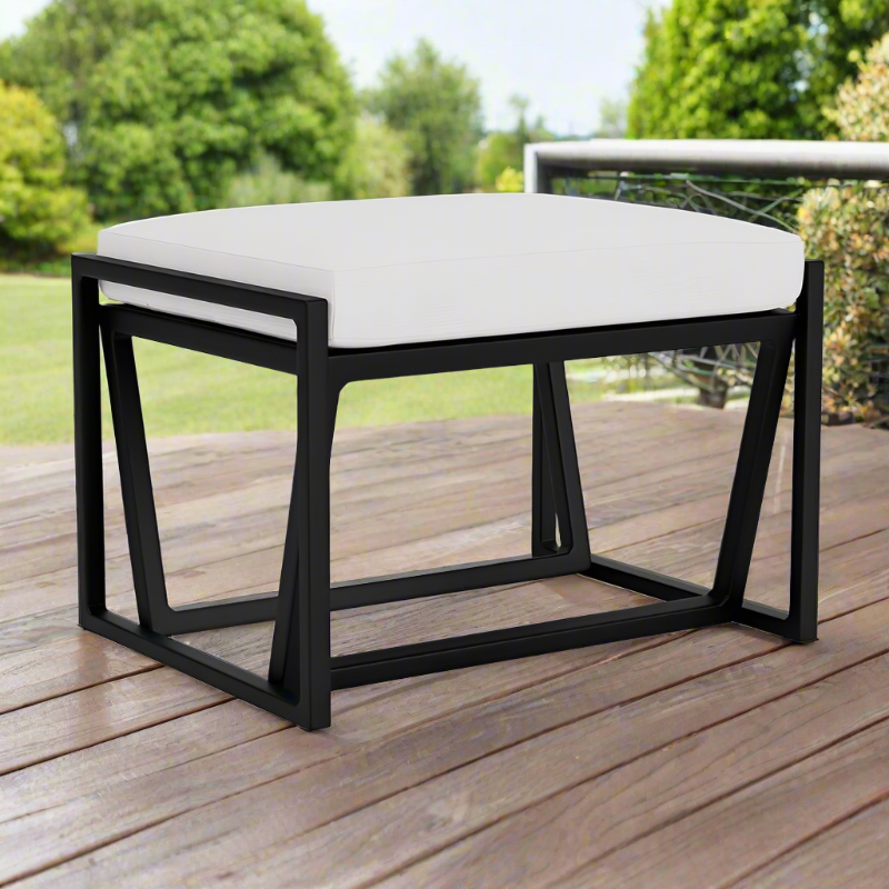 Lloyd Flanders Summit Aluminum Outdoor Ottoman