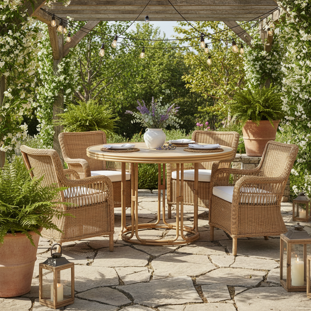 Lloyd Flanders Riviera Aluminum Outdoor 48" Round Dining Table