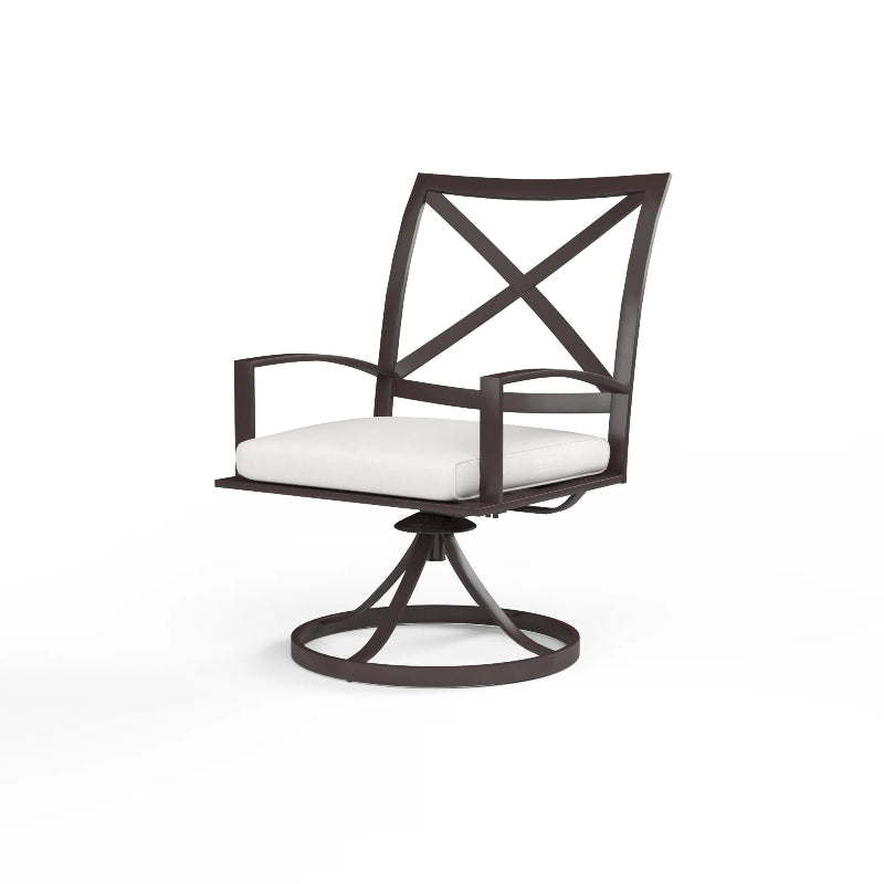 Sunset West La Jolla Aluminum Outdoor Swivel Dining Chair